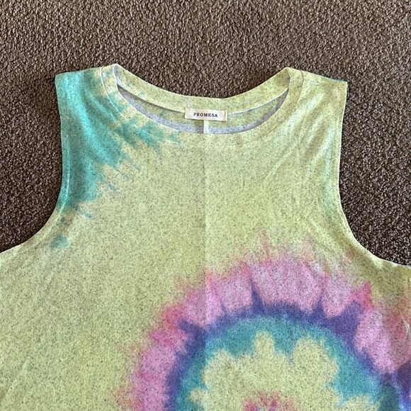 Promesa Women’s Tie Dye Multicolored Tank Top - Picture 2 of 5